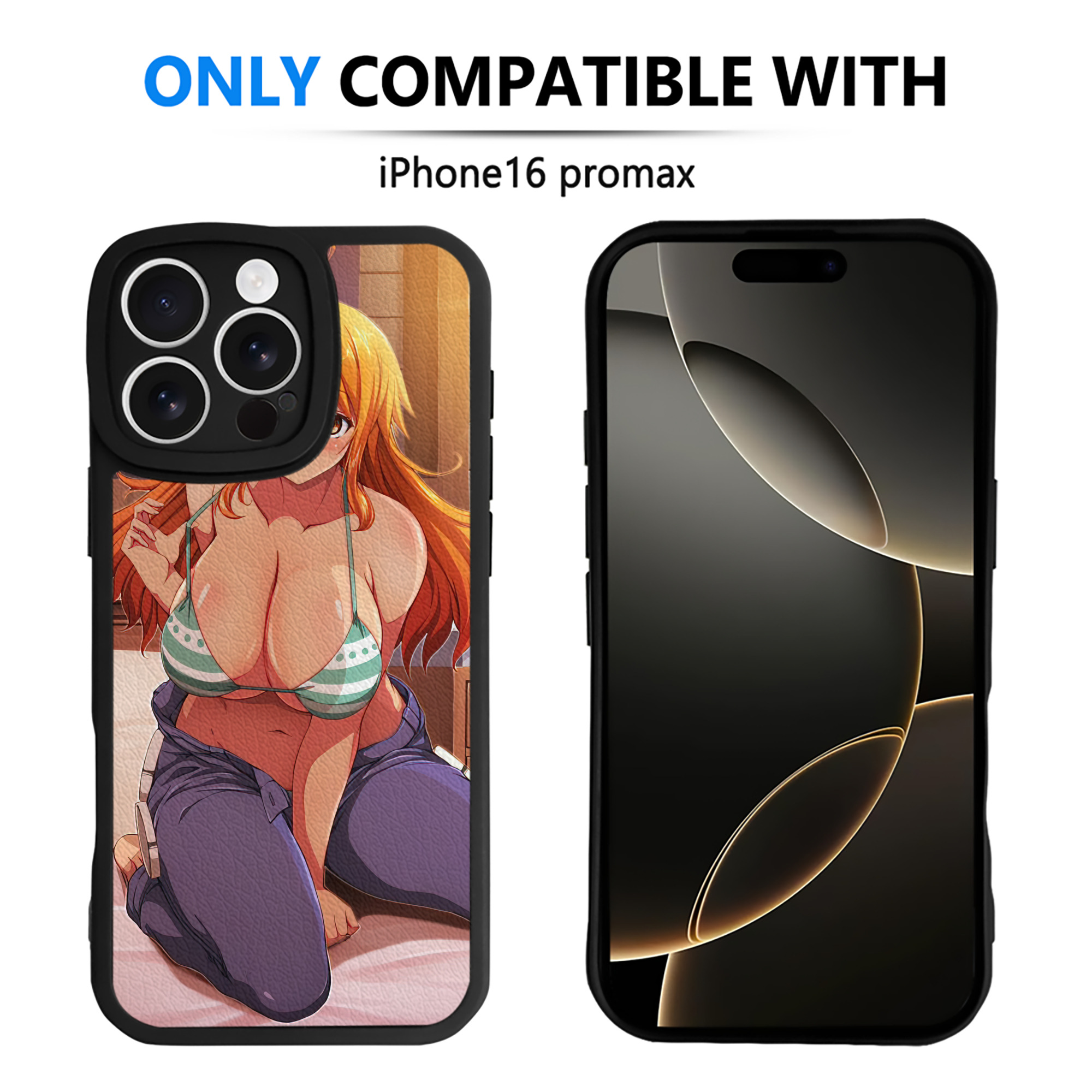 （画像用） ワンピース ONE PIECE 【iPhone 16シリーズ対応】シリコンスマホケース（レザー調） 材質：シリコン